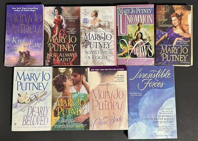 9 Mary Jo Putney Books - titles listed and books pictured