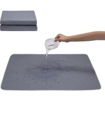 One Washable Puppy Pee Pad Reusable Training Pad Training Pad Whelping Mat Grey