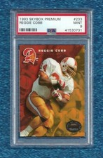 1993 SKYBOX PREMIUM #233 REGGIE COBB PSA 9 MINT POP 1 TAMPA BAY BUCCANEERS