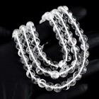 3 Strand Very Attractive White Quartz 645 Cts Beaded Jewelry Necklace Vk 10 E675