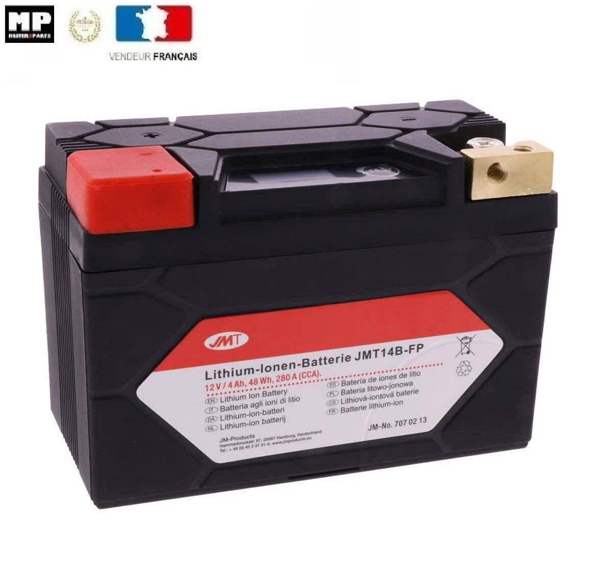 Batterie Lithium JMP 14B-FP 12V Aprilia Tuono V4 R APRC 1000 2011-2014