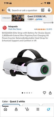 Oculus Quest 2 KW49CM Virtual Reality