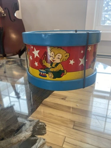 Vintage The Ohio Art Co. Made In Ohio Bryan Ohio Toy Drum Made In USA