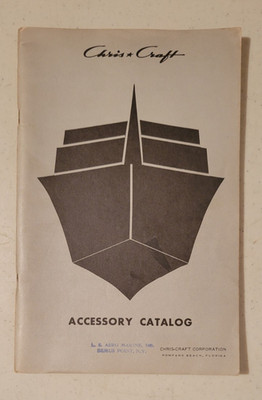 CHRIS CRAFT Approved Accessories Brochure 1970's 80 pages Excellent Cond & RARE