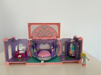 Vintage Polly Pocket Dream Builder Bluebird PollyPocket Set Schlafzimmer lila