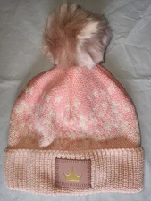 Disney Love your Melon Aurora Blush Pink Adult Double Pom Beanie Hat