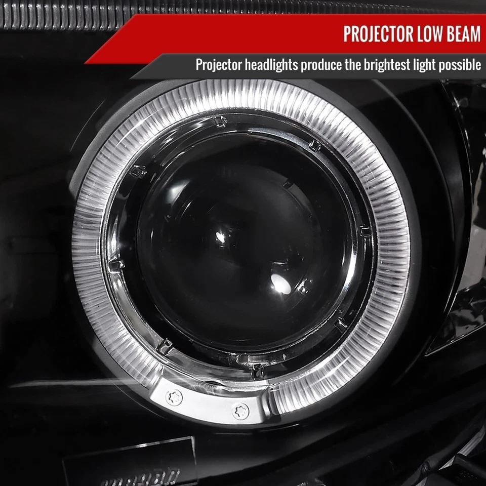 Faros halo proyector LED negro Toyota Corolla 2009-2010 lámpara izquierda+derecha Foto 3 de 4