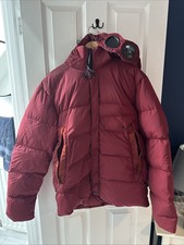 CP Company Nycra Feather Down Jacket Men’s Large Goggle Red