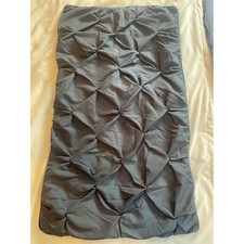 Chezmoi Collection Navy Blue Pintuck Pillow Shams Set of 2 King Size 20x36