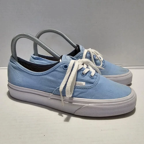 Scarpe da skateboard Vans Off The Wall taglia UK 4 blu chiaro indossate due volte