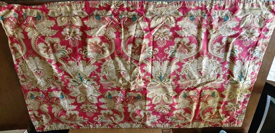 Ralph Lauren Jardiniere King Size Pillowcase Pillow Sham Sateen Red Paisley (2) - Image 2 of 4