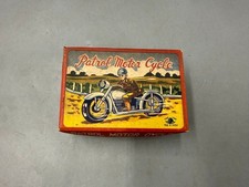 Aoyagi Shoten Tin Toy Police Patrol Motorcycle W/BOX F/S FEDEX