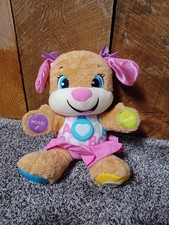 Fisher-Price Laugh Learn Singing Talking Girl Dog Plush Stuffed Animal 12"