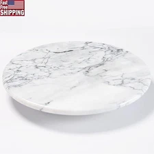 Natural Stone Lazy Susan Turntable Rotating Spice Organizer Kitchen Decor New
