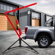 1000 Lbs Truck Bed Crane Redhydraulic Hoist W 360 Swivel For Engine Lifting
