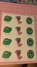 Vintage CTP Scratch And Sniff Stickers Spearmint Matte Full Sheet Good Scent