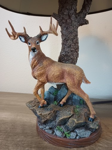Whitetail Crossing LE Greg Alexander Bradford Exchange Accent Lamp 16" #A0859 - Picture 7 of 21