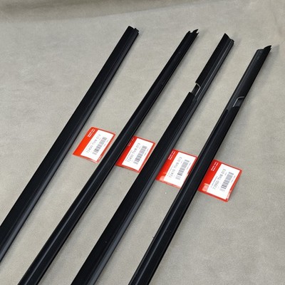 4× Window Moulding Weatherstrip Black Fits For Honda Insight 2010-2014 USA