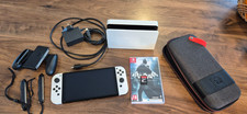 Nitendo Switch OLED With Case & Batman Arkham Trilogy Game. Unboxed.
