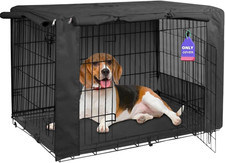 Breathable Dog Crate Cover 42 Inch, Durable Heavy Duty Kennel Cover, Dual Zipper