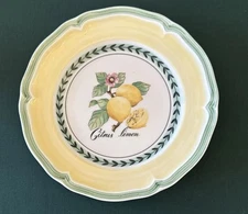 VILLEROY & BOCH Salad Plate FRENCH GARDEN VALENCE 8" New Free Shipping Lemon
