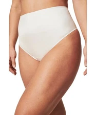 NEW Spanx Shaping Satin Seamless Thong Underwear Size Small Linen Spanx Thong
