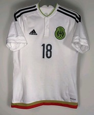 adidas Mexico Soccer Jersey 2015/2016 Away #18 Guardado SMALL