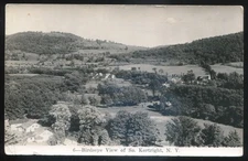 USA KORTRIGHT New York 1950s Birds Eye View. Real Photo Postcard