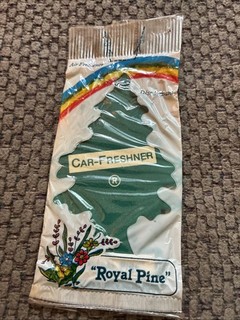 Vintage Car Freshener Royal Pine Scent 1983 NOS Open Box