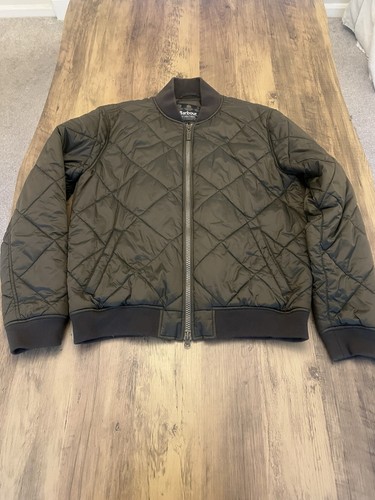 Veste matelassée bombardier homme Barbour International Steve McQueen, vert, taille L
