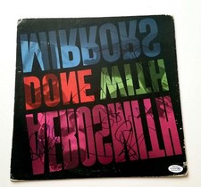 Aerosmith Full Band Signed Autographed  Done With Mirrors Album LP ACOA