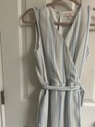 GB Girls Blue And White Striped Romper-Size XL — photo 2