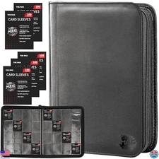 Trading Card Binder 1024 Pockets with 500 Sleeves, Top Loader, Football TCG