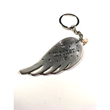 Other Silver Tone Rhinestone Keychain A Guardian Angel Is Watching Over You