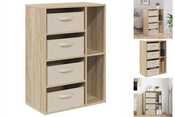 Sideboard Mit Schubladen Sonoma-Eiche 60X33,5X84 Cm-image