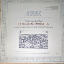 Archiv Produktion Bach 2 Kantaten 3 Motetten Stereo LP Vinyl