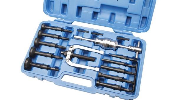 Innenlager Grundloch Abzieher Satz Mit Zweiarm-Abzieher Und Gleithammer 16Tlg.-image