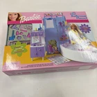 Vtg Barbie All Around Home Bathroom Playset w/Bath Tub Sink Shower #67555 2001