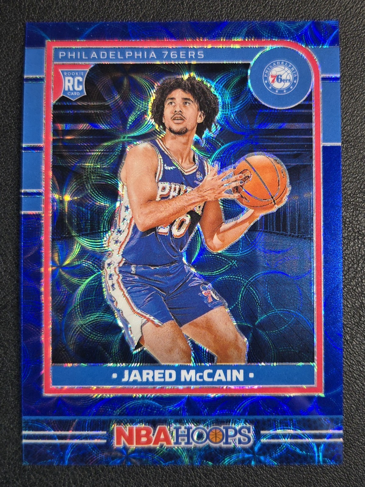 2024-25 Panini NBA Hoops Jared McCain /99 Blue Scope #246 Philadelphia 76ers