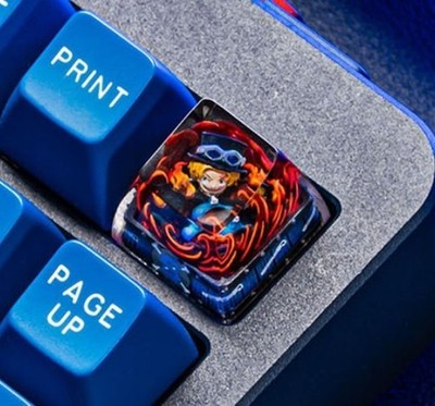 ONE PIECE Ace Usopp Sabo Artisan Keycap Official Licensed Handmade