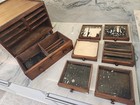 RARE 14 Drawer Civil War Surgeon Apothecary Cabinet Dental Doctor Drawers w Key! — photo 8