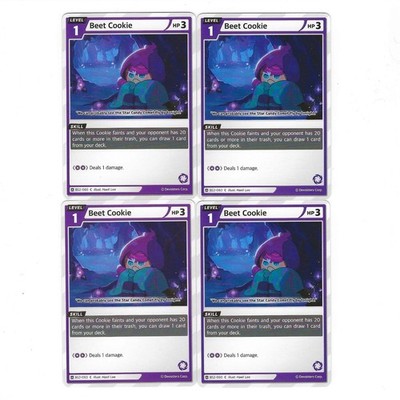 Beet Cookie BS2-060 Common x4 Playset Cookie Run Braverse TCG English
