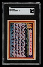 1957 Topps Set-Break #204 Kansas City A's SGC 8 NM MT