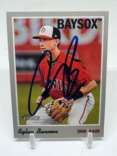2019 Topps Heritage Minors #109 Rylan Bannon SIGNED