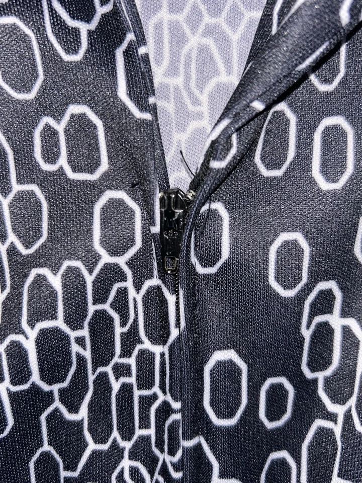 Mono retro vintage años 60-70 Miss Marilyn Of Dallas Bell Bottom negro con cinturón Foto 4 de 4