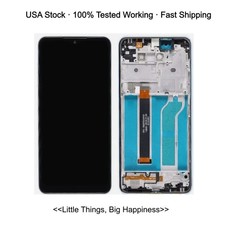 100 For LG K51 K500 LM-K500UM K500MM LCD Touch Screen Digitizer Display Frame