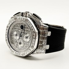 Audemars Piguet Royal Oak Offshore Chronograph 44mm Baguette Diamond Watch 4