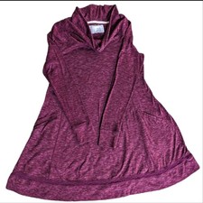 Anthropologie Saturday Sunday Purple Boho Cowl Neck Long Sleeve Lace Fall Dress