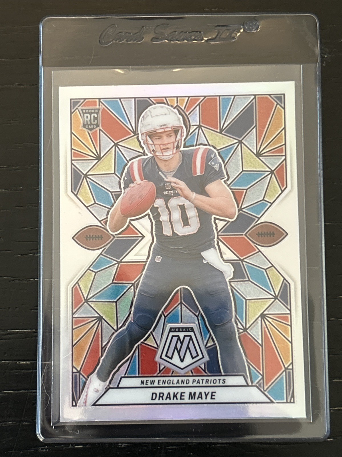 2024 Mosaic Drake Maye RC Stained Glass SSP  New England Patriots