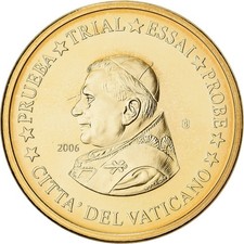 [#1528105] Vatican, Medal, 20 C, Essai-Trial Benoit XVI, 2006, Copper-Nickel G, 